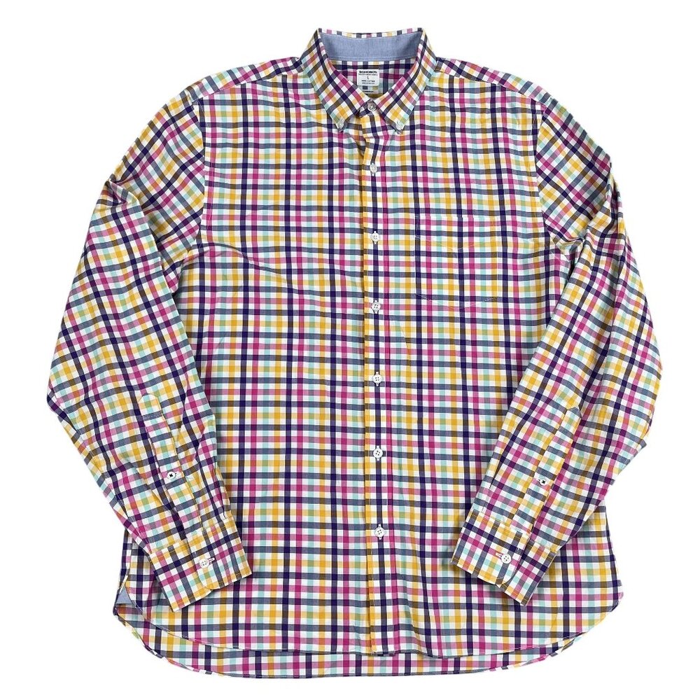 Bonobos Button Down Shirt Mens Large Standard Fit Colorful Preppy